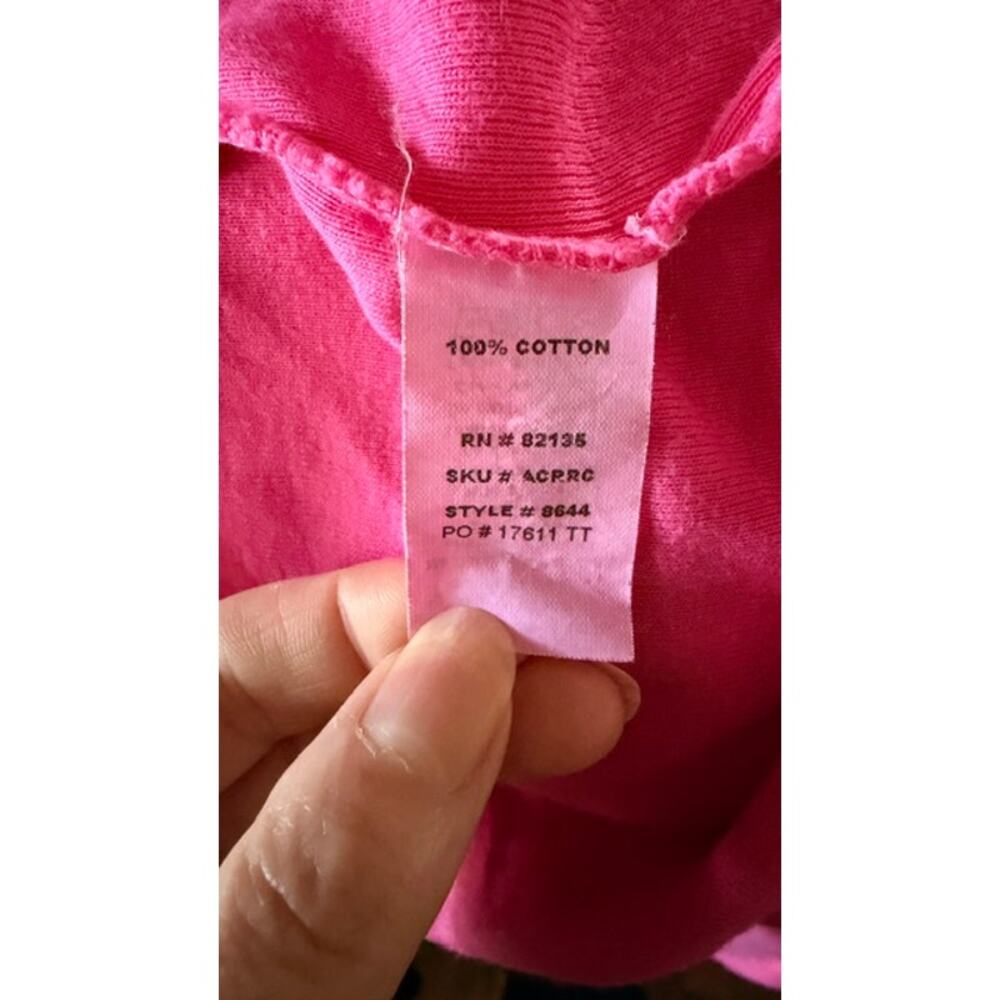 Fresh Produce Women’s XL Pink Cotton Snap Front Cardigan Top Made in USA - Picture 6 of 7